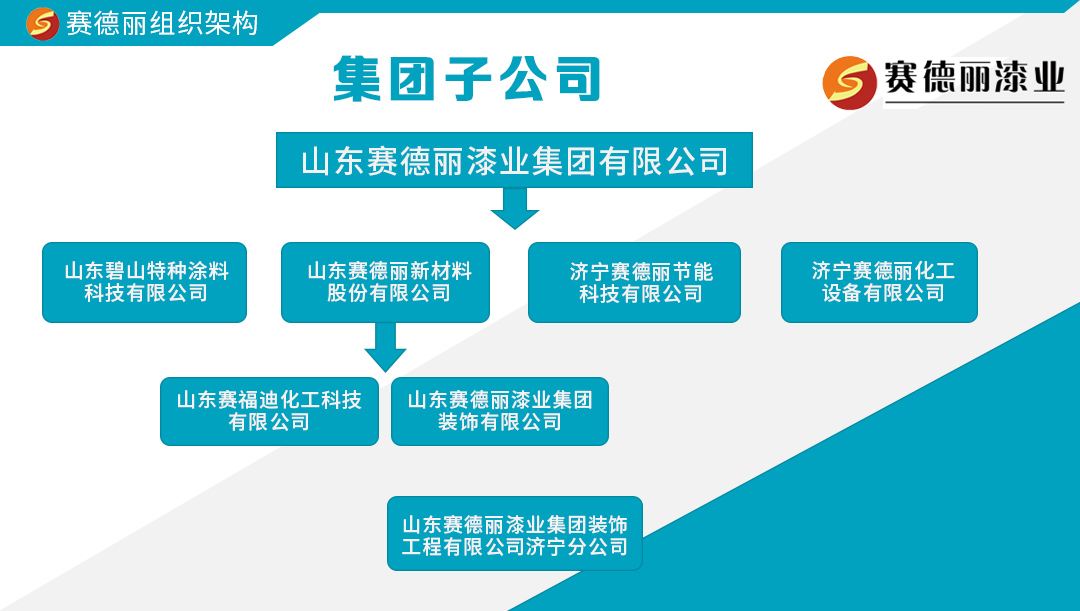 賽德麗集團(tuán)組織架構(gòu)